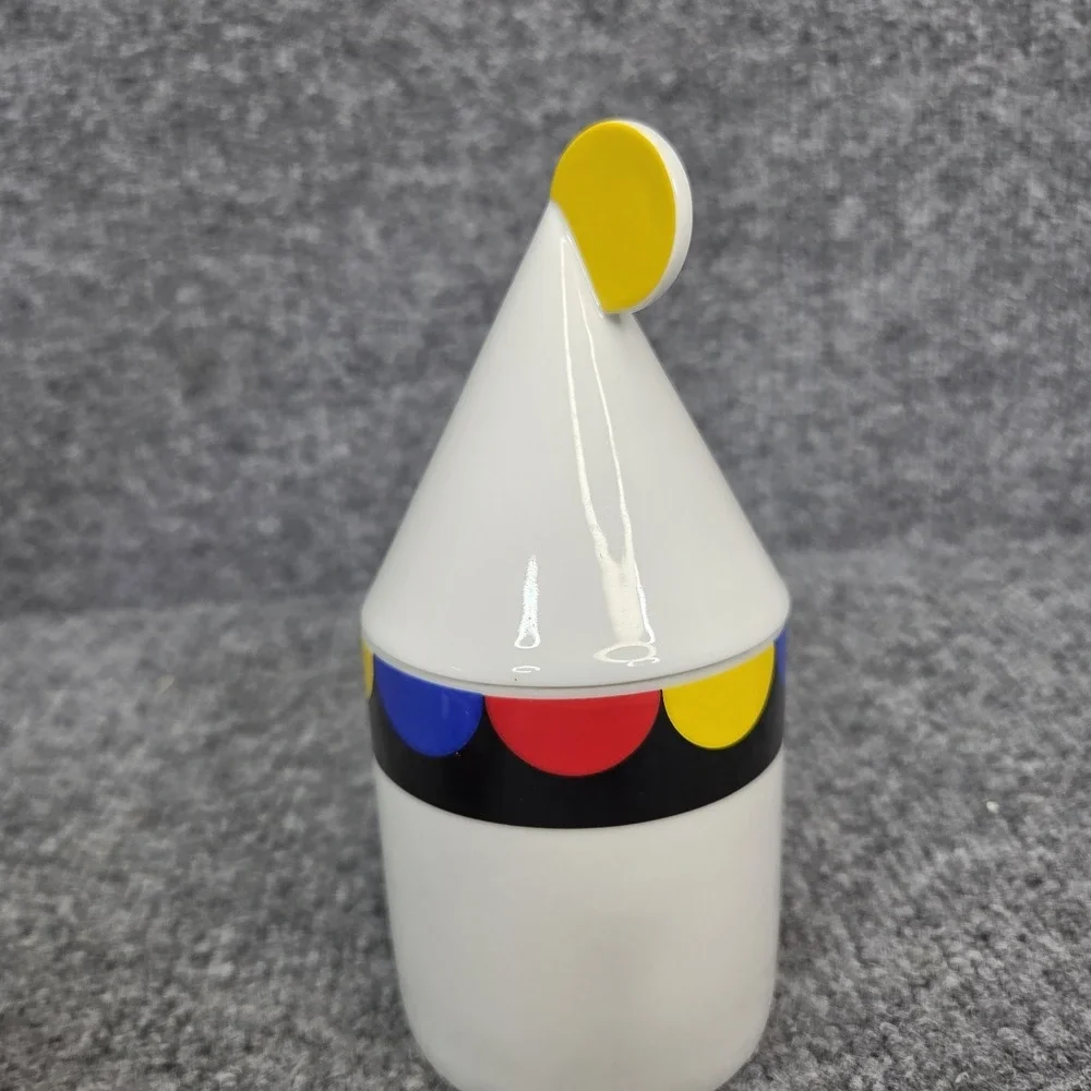 Thomas Atelier Collection Postmodern MEMPHIS‎ Milano Art Porcelain Jar Lid Retro